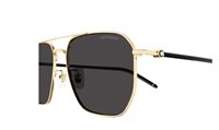 Sunglasses Montblanc Man MB0367SA001-GOLD-BLACK-GREY60 - MB0367SA001-GOLD-BLACK-GREY60